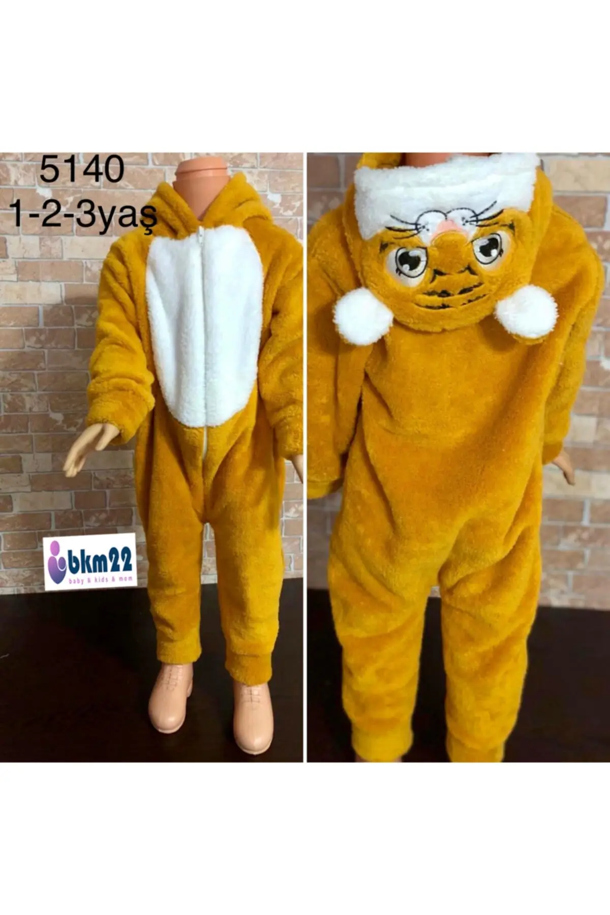 Welsoft Tiger Jumpsuit WELSOFT COTTON FABRIC ÜRETİLMİŞTİR.