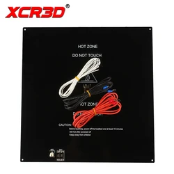 XCR 3D Printer Parts 24V Heated bed Printing Platform Black MK3 Hotbed Aluminum Substrate Heatbed Plate with Cable 410x410mm
