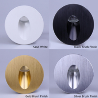 SANDIY Wall Sconce Lamps Embedded with Mounting Box Round Nightlight for Stair Step Corridor Balcony Luminaire AC85-265V/DC12V