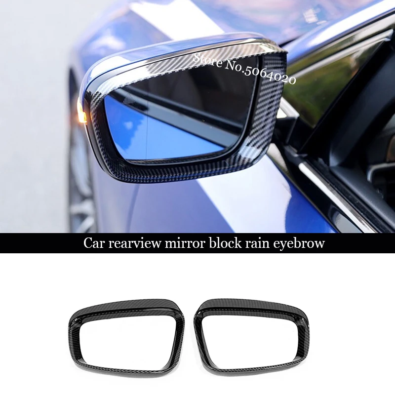 ABS For BMW 3 Series G20  BMW 5 7 6 Series G30 G11 G12 GT Accessories Car rearview mirror block rain eyebrow Cover Trim