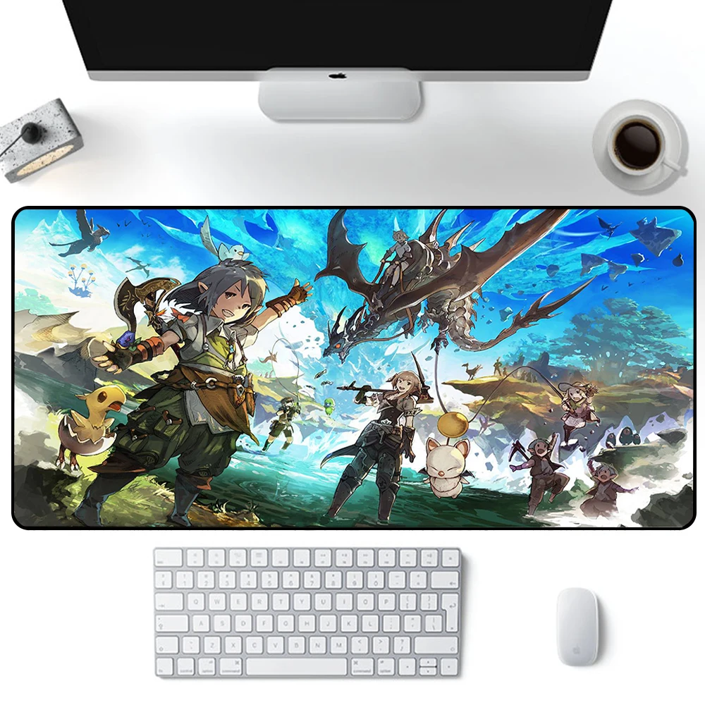 Final Fantasy XIV Online Mouse Pad Large Gaming Mousepad PC Gamer XXL Computer Mouse Mat Keyboard Mat Desk Pad Laptop Mausepad