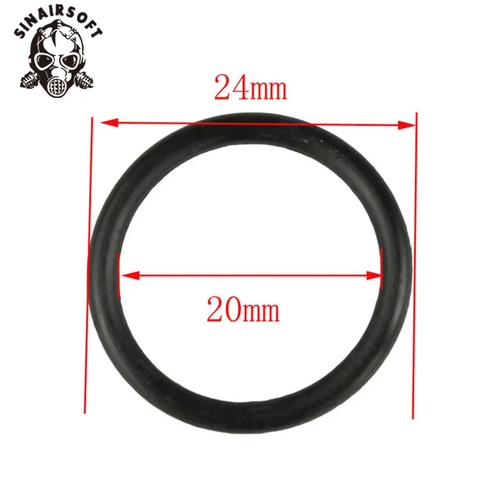 5pcs/lot Black Piston Head O Ring Rubber Fit Airsoft Gearbox For Hunting Paintball Accessories