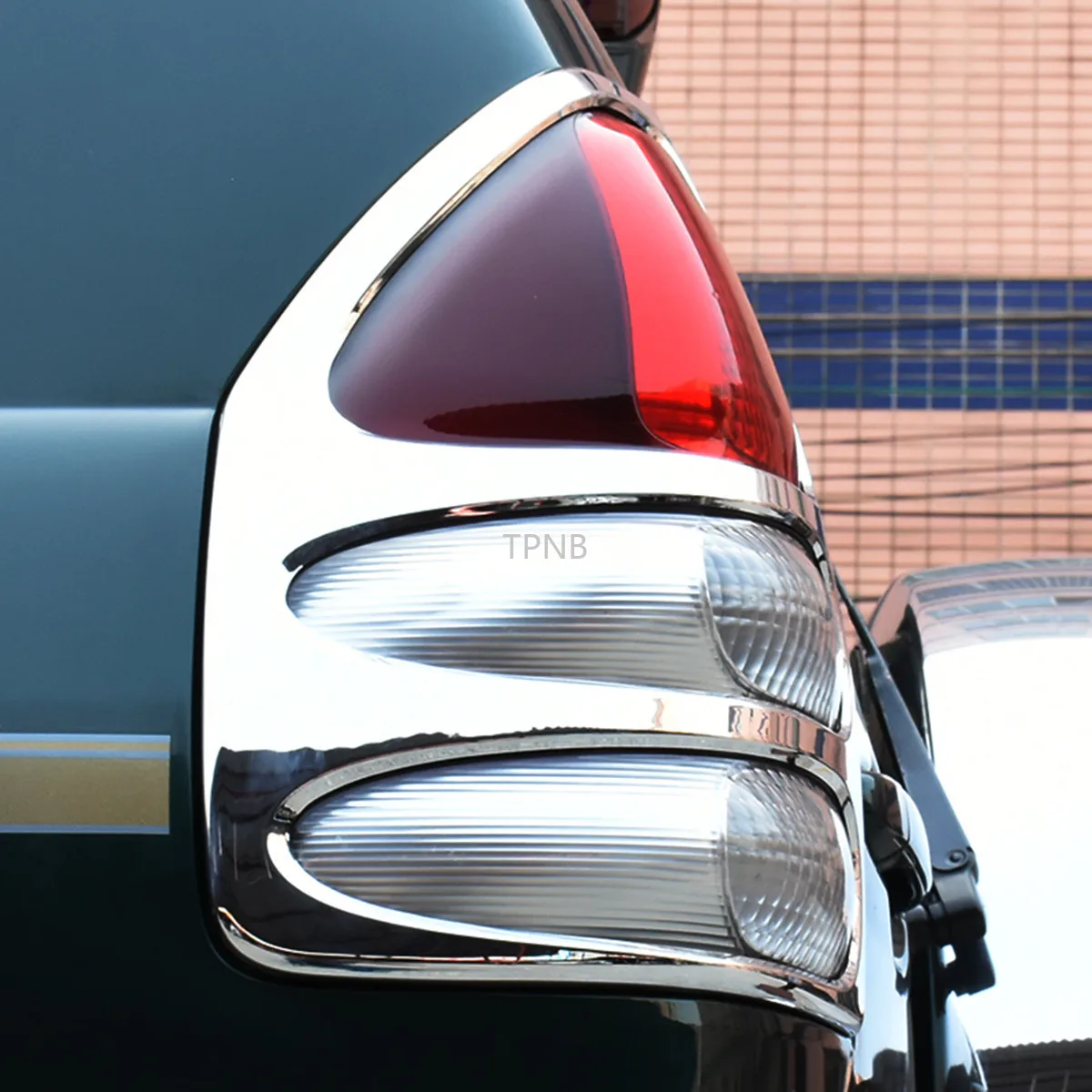 For Toyota Land Cruiser Prado 120 FJ120 2003 2004 2005 2006 2007 2008 2009 Rear Light Trim Hood Car-Styling Accessories