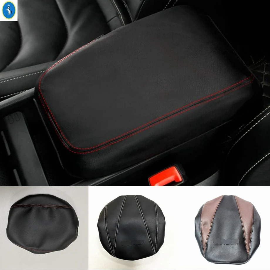 

Auto Armrest Box Protection PU Leather Holster Pad Cover Interior Decoration Accessories Fit For Skoda Kodiaq 2017 - 2022