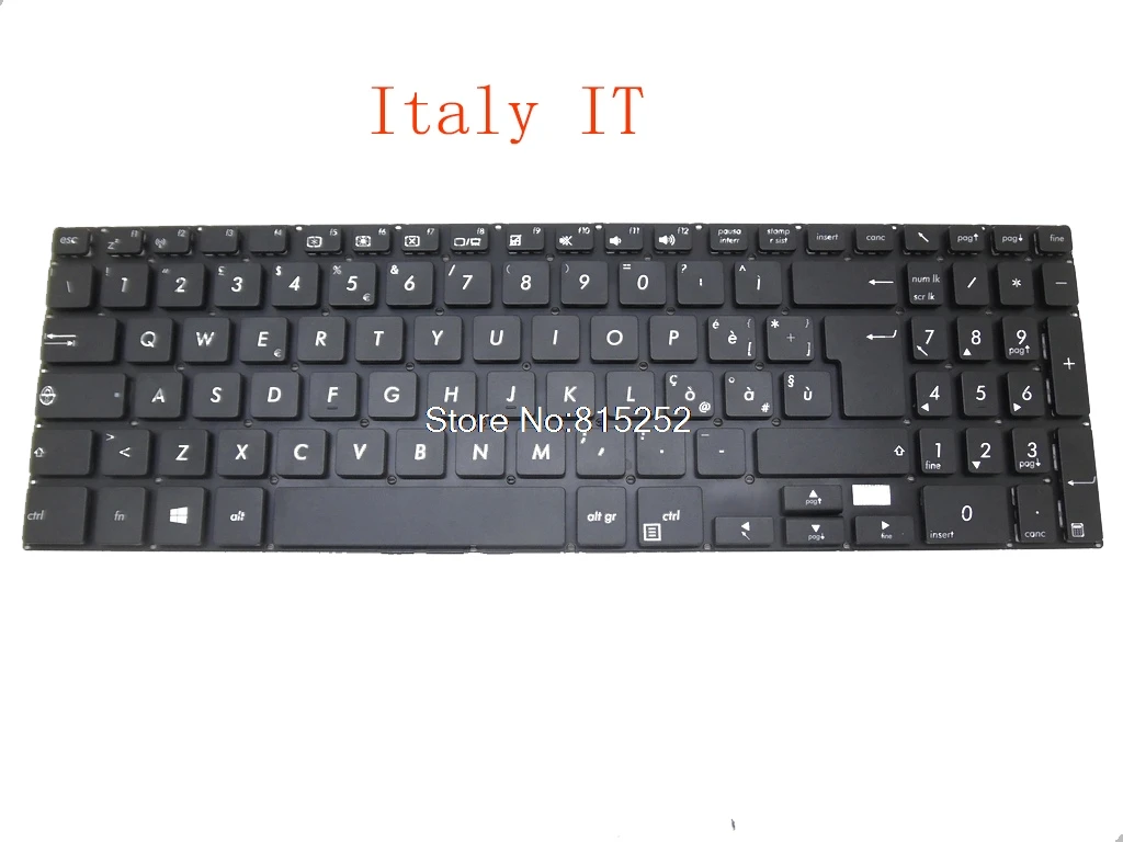 

Laptop Keyboard For ASUS PU500 PU500C PU500CA PU551 PU551J PU551JA PU551JD PU551JF PU551JH PU551L PU551LA PU551LD IT NEW