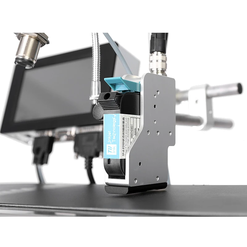 Imagem -04 - Impressora a Jato de Tinta em Linha da fé Conecta o Computador e o Varredor Imprimem Códigos de Barras Variáveis de Dados Impressora a Jato de Tinta de Alta Precisão