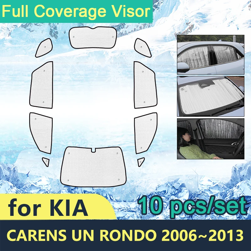 

Full Cover Sunshades For Kia Carens UN Rondo 2006~2013 Car Windshield Accessories Sun Protection Windows Parasol Coche 2012 2011