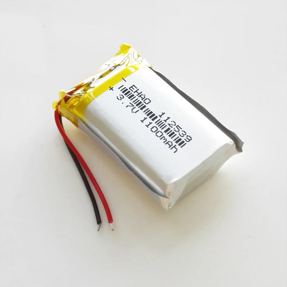 Ehao 112539 3.7 v 1100 mah のリチウムリチウムポリマーリポバッテリー充電式バッテリー Mp3 カメラ dvd gps 携帯電子部品