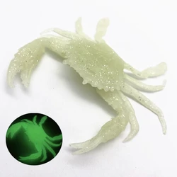 36g Artificial Luminous Fishing Bionic Crab Lure Bait 3D Simulation Sea Fishing Shrimp Lure Soft Fish Bait without Hook