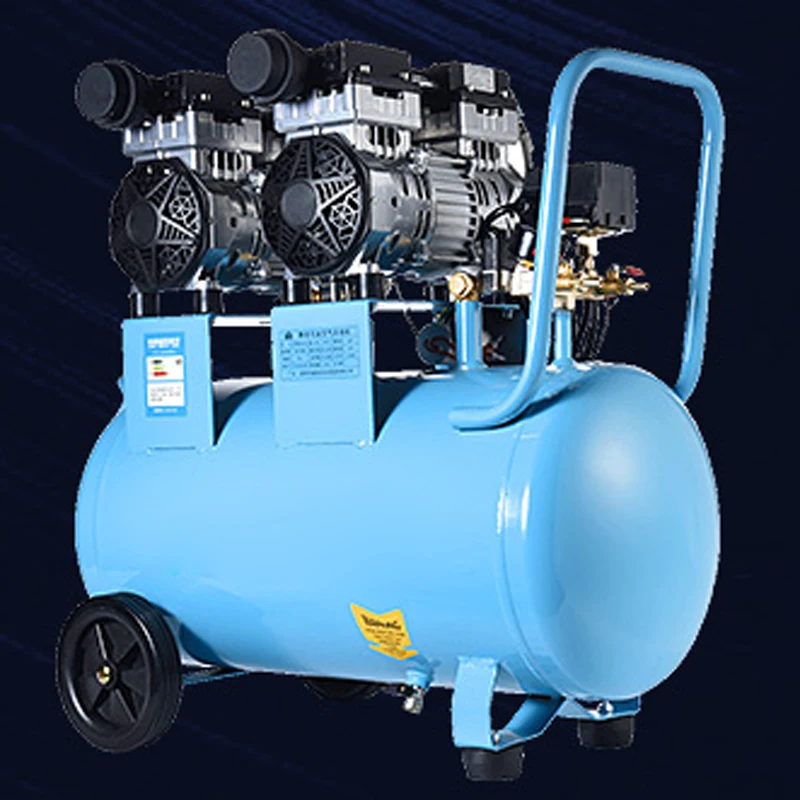 800W-30L Compressore d'aria Pompa silenziosa senza olio 220V Macchina del compressore d'aria di livello industriale Grande macchina della pompa d'aria ad alta pressione