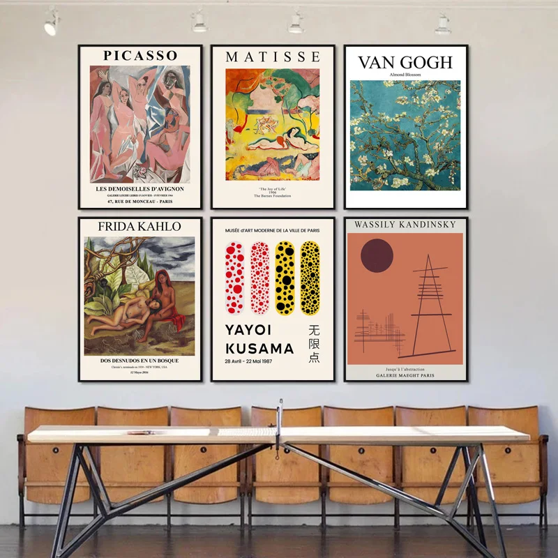 

Famous Abstract Henri Matisse Exhibition Canvas Painting Van Gogh Prints and Posters Wall Art Picture for Living Room Home Decor