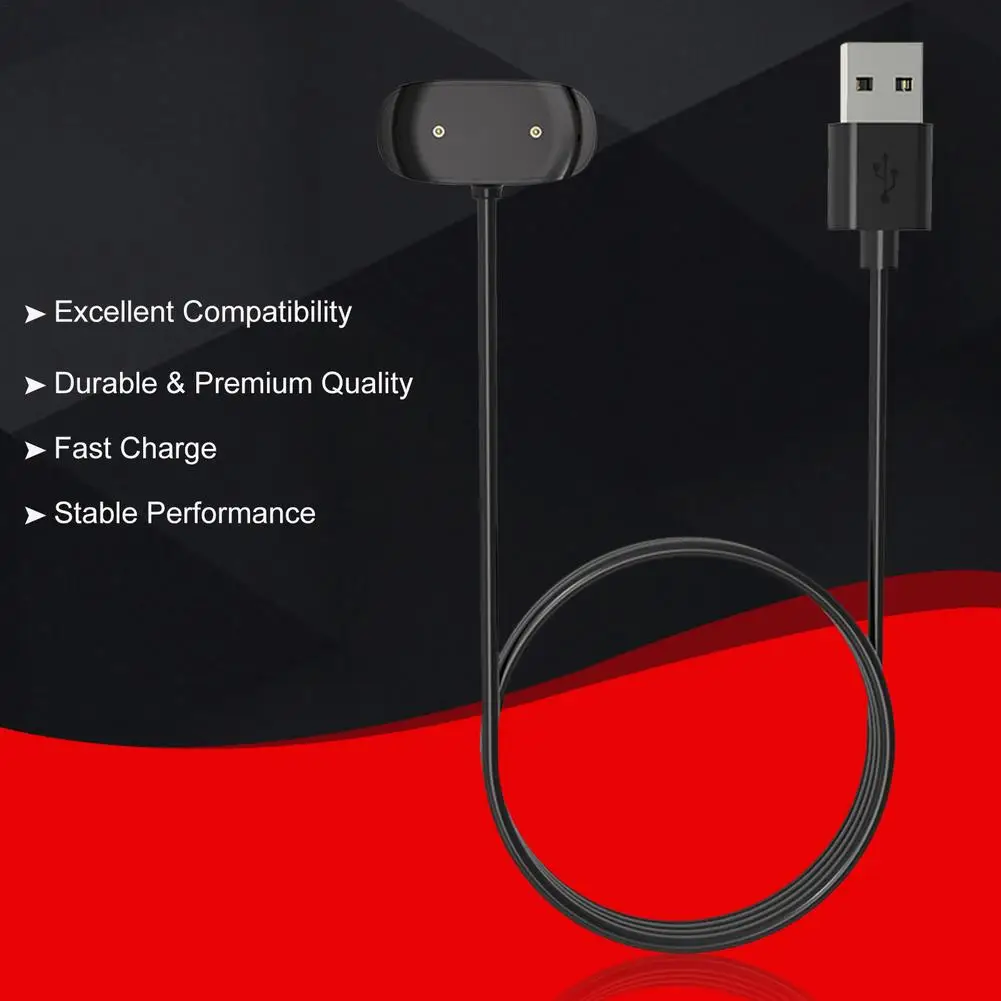 1m Charger USB Charging Cable For Xiaomi T-Rex Pro Smart Watch Chargers Cradle Smartwatch Fast Charging Line 2021