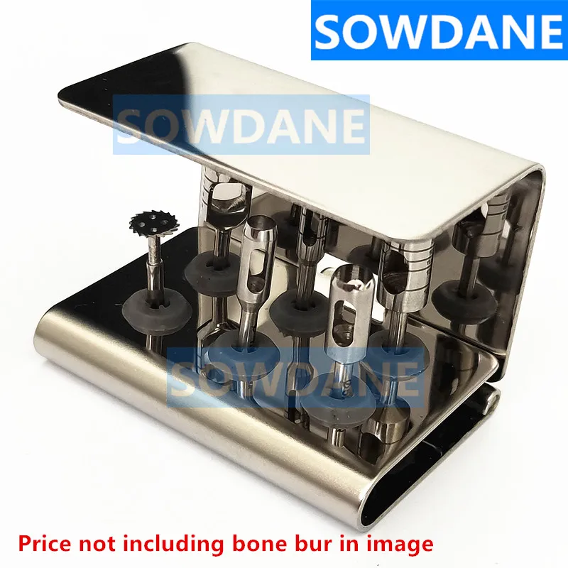 Dental Disinfection Holder Stander Dental Implant Bone Terphine Bur Placer Rack Stainless Steel Autoclavable