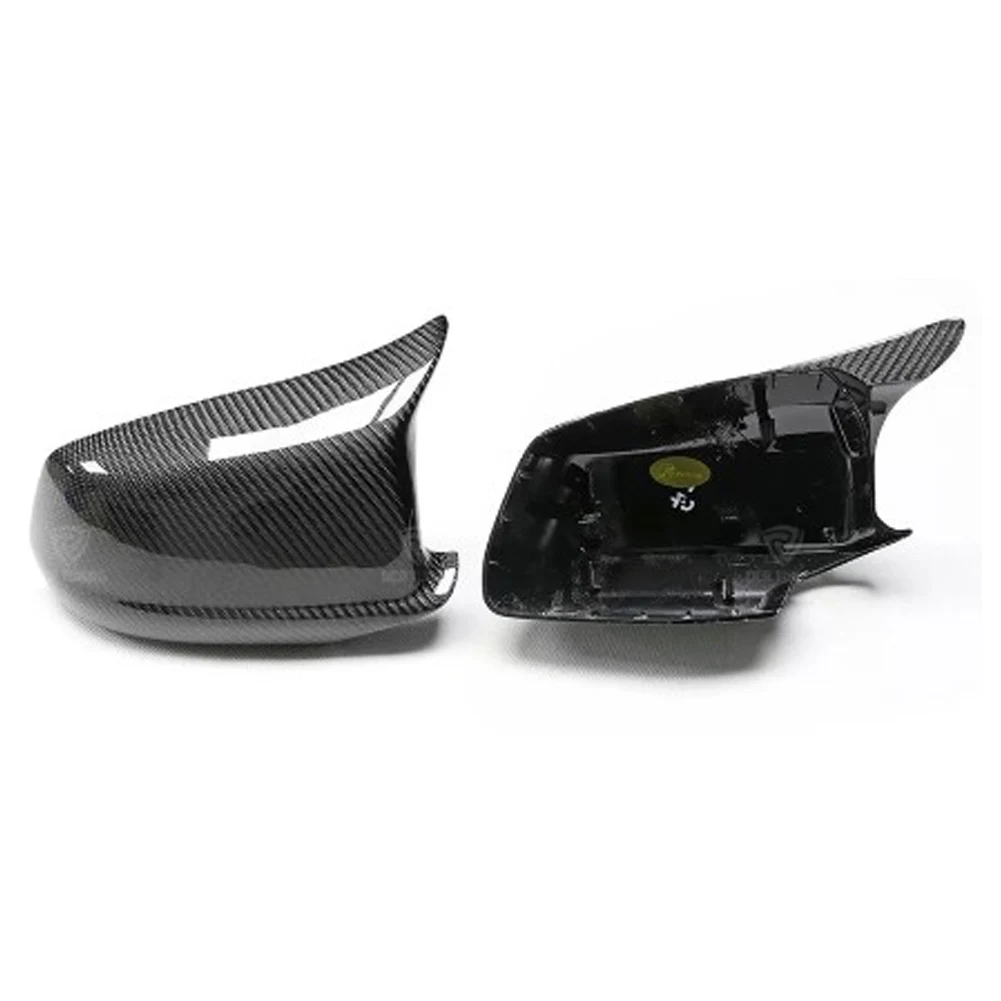 Car Side Mirror Cover Rear View Mirrors Trim For BMW 5 Series F10 2010 2011 2012 2013 & M Series M5 F10 2011 Carbon Fiber Look