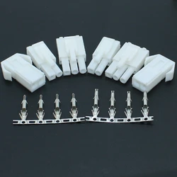 10Sets Automotive Connector EL-2/3/4/6/9P Small Tamiya Connector 4.5mm EL4.5 Multipole Connectors Male + Female Plug + Terminals