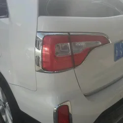 For Kia Sorento 2013 2014 2015 ABS Chrome Rear Light Cover Trim Taillights Lamp Protector Frame Accessories