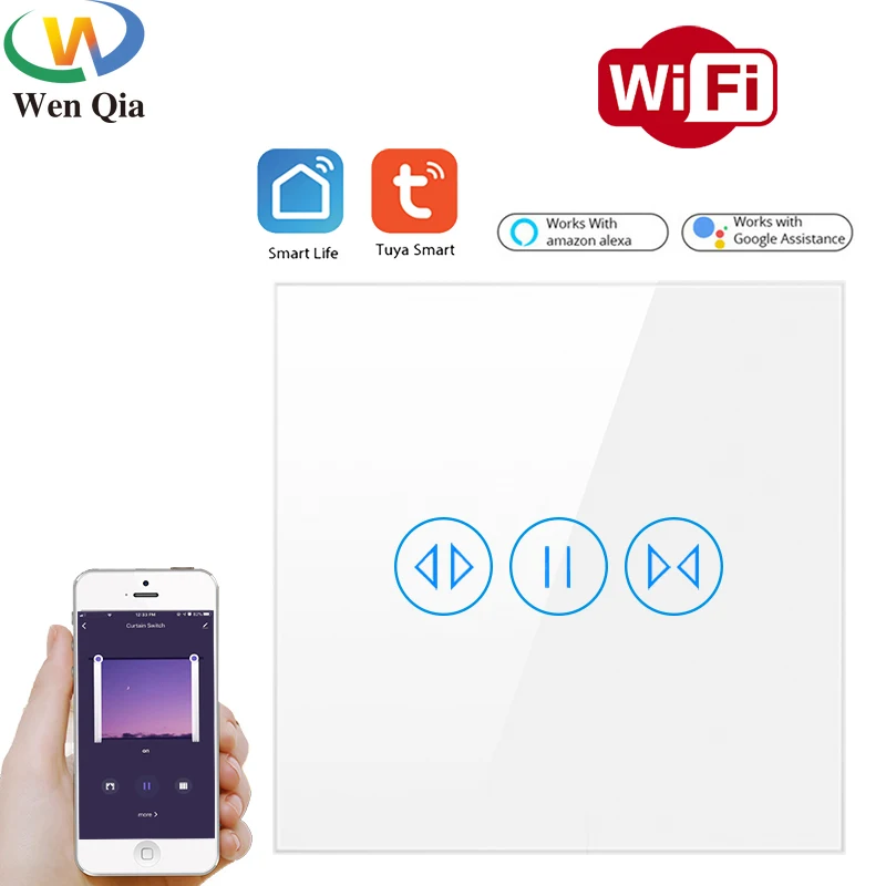 Tuya Smart Home Roller Shutter Window Blinds Switch WiFi Curtains Electric Motor Control Voice Control SmartLife GoogleHomeAlexa