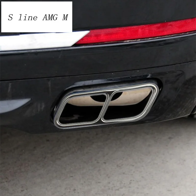 تصفيف السيارة لسيارات BMW 7 Series F01 F02 الملحقات الخارجية السيارات الذيل الحلق العادم الأنابيب الديكور غطاء ملصق و الشارات التشذيب