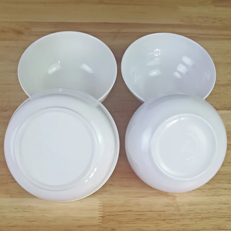 White Imitation Porcelain Melamine Bowl 5 Inch Small Bowl Restaurant Hotel Dinnerware Soup Bowl A5 Melamine Tableware Rice Bowl