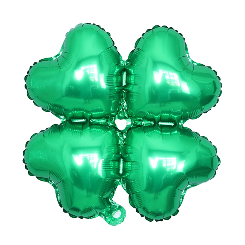 50pcs 4petals 18inch Flower Aluminum Foil Balloons Arch Four Leaf Clover Baloes Building Column Arch for Wedding Decor Globos