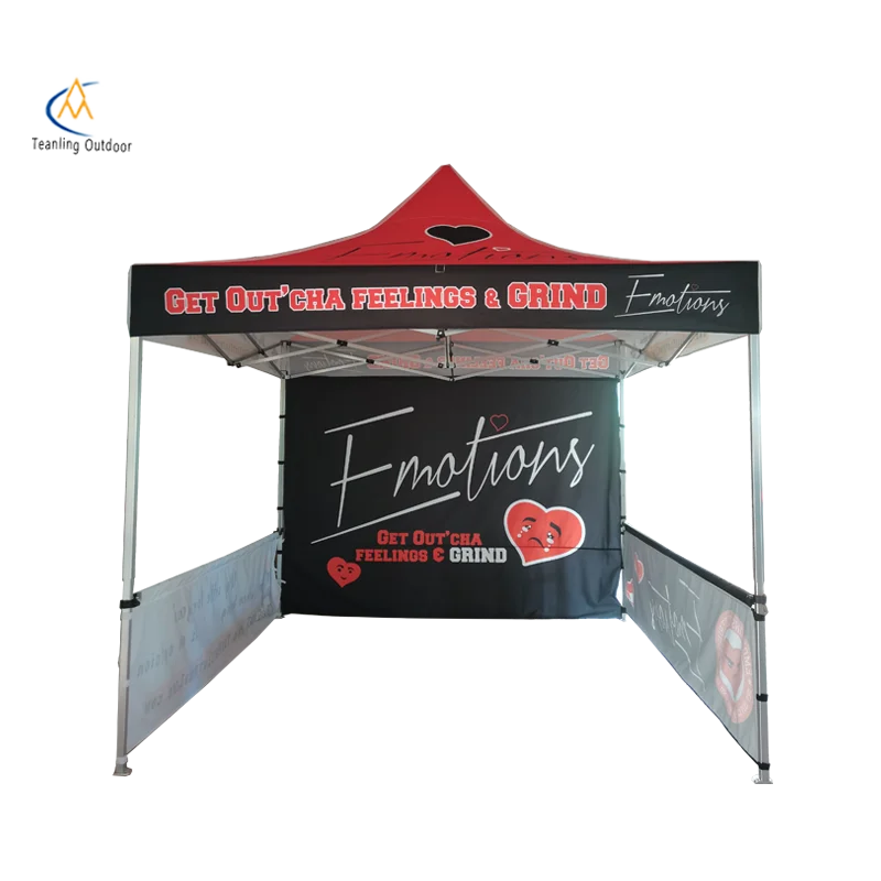 3*3M Customized Gazebo Logo Printing Folding Tent With Bags Aluminum Party Tents Beach Tent Roof Canopy For Business Promotion