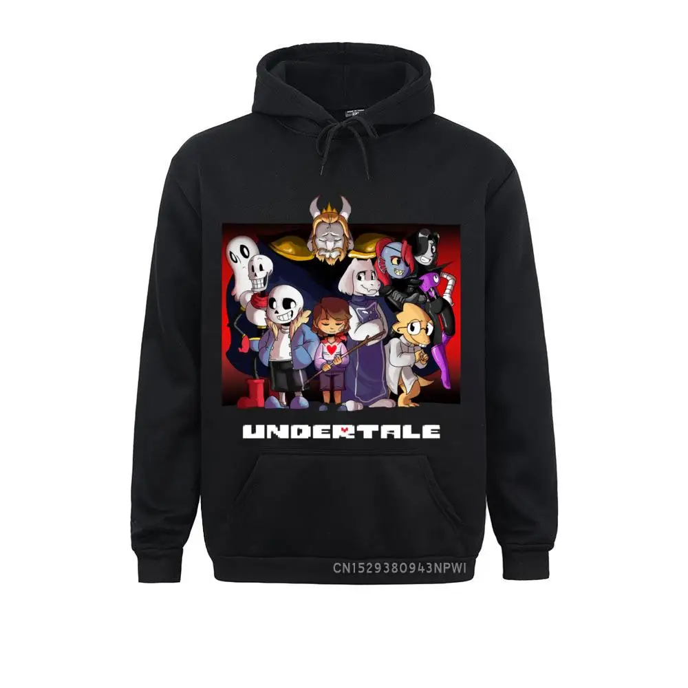 Game Undertale Sweatshirt Skull Brother Sans Papyrus Cartoon Printed Black Sweatshirts Coats Hood Mens Hoodies Fashion