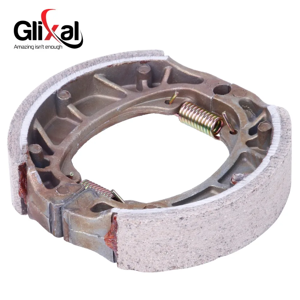 Glixal 105mm Chinese Scooter Brake Shoe for GY6 50cc 125cc 150cc 139QMB 139QMA 152QMI 157QMJ Moped ATV Go-Kart