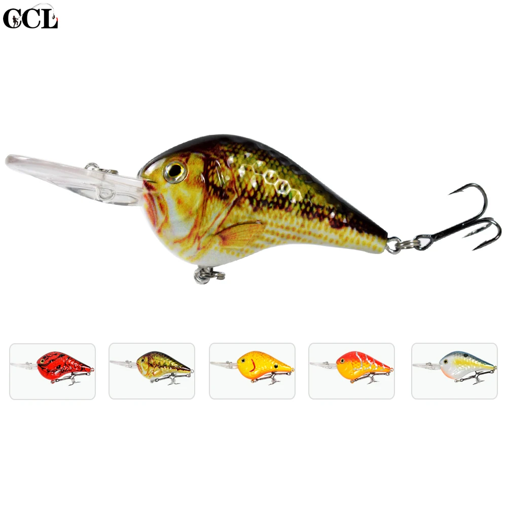 CCLTBA 9cm 11.5g Deepwater Crankbait Fishing Lure Hard Plastic Body Crank Bait Lure Floating Bass Fishing Lures