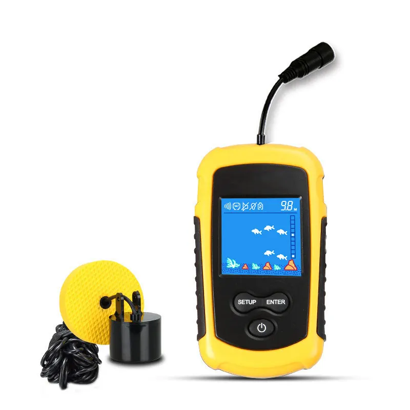 100M Wired Color Screen Portable Sonar Fish Finder Fishing Bait Echo Sounder Fish Finder Alarm Sensor Lake Fishing