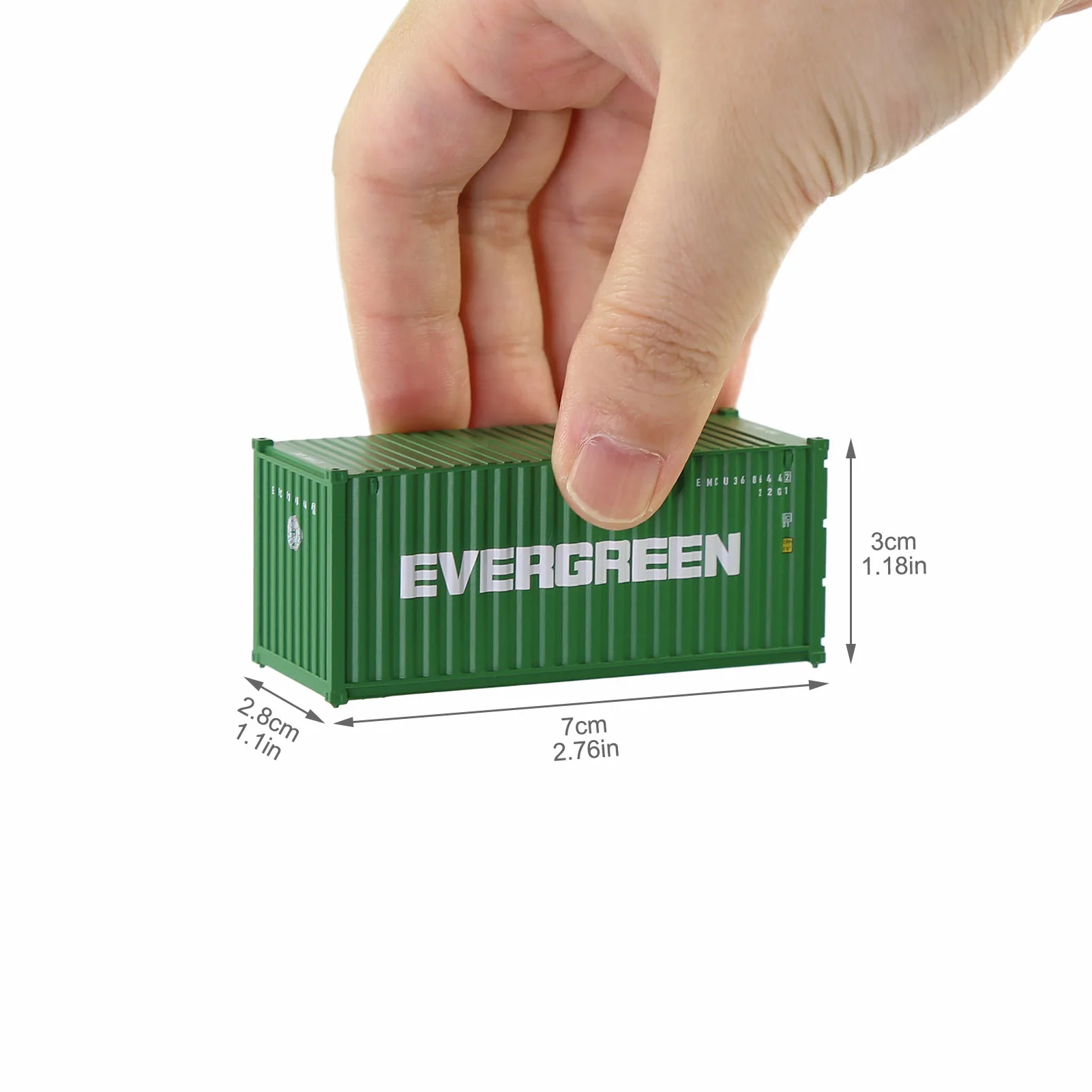 1 Eenheid Ho Gauge 20 'Zeecontainer 1:87 20ft Vrachtdoos Evemodel Container C8726