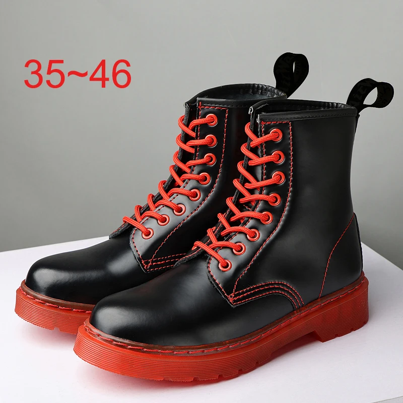 35~46 Unisex Natural Genuine Leather Men\'s Ankle Snow Winter Designer Boots Male Shoes For Men 45 46 Autumn Women Footwear 2022