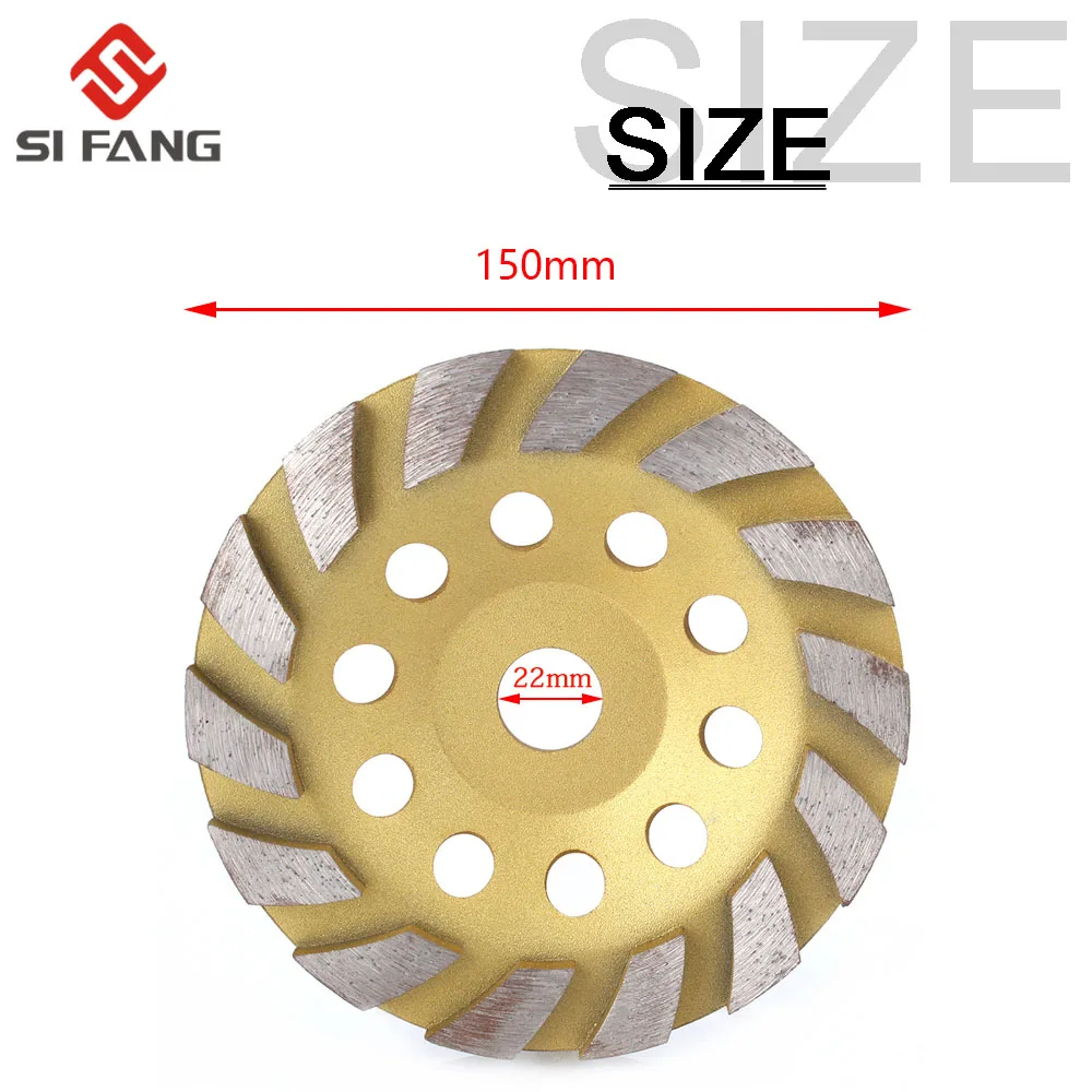 100/125/150/180mm Diamond Grinding Wheel Disc Wood Carving Disc Bowl Shape Grinding Cup Concrete Granite Cutting Disc Power Tool