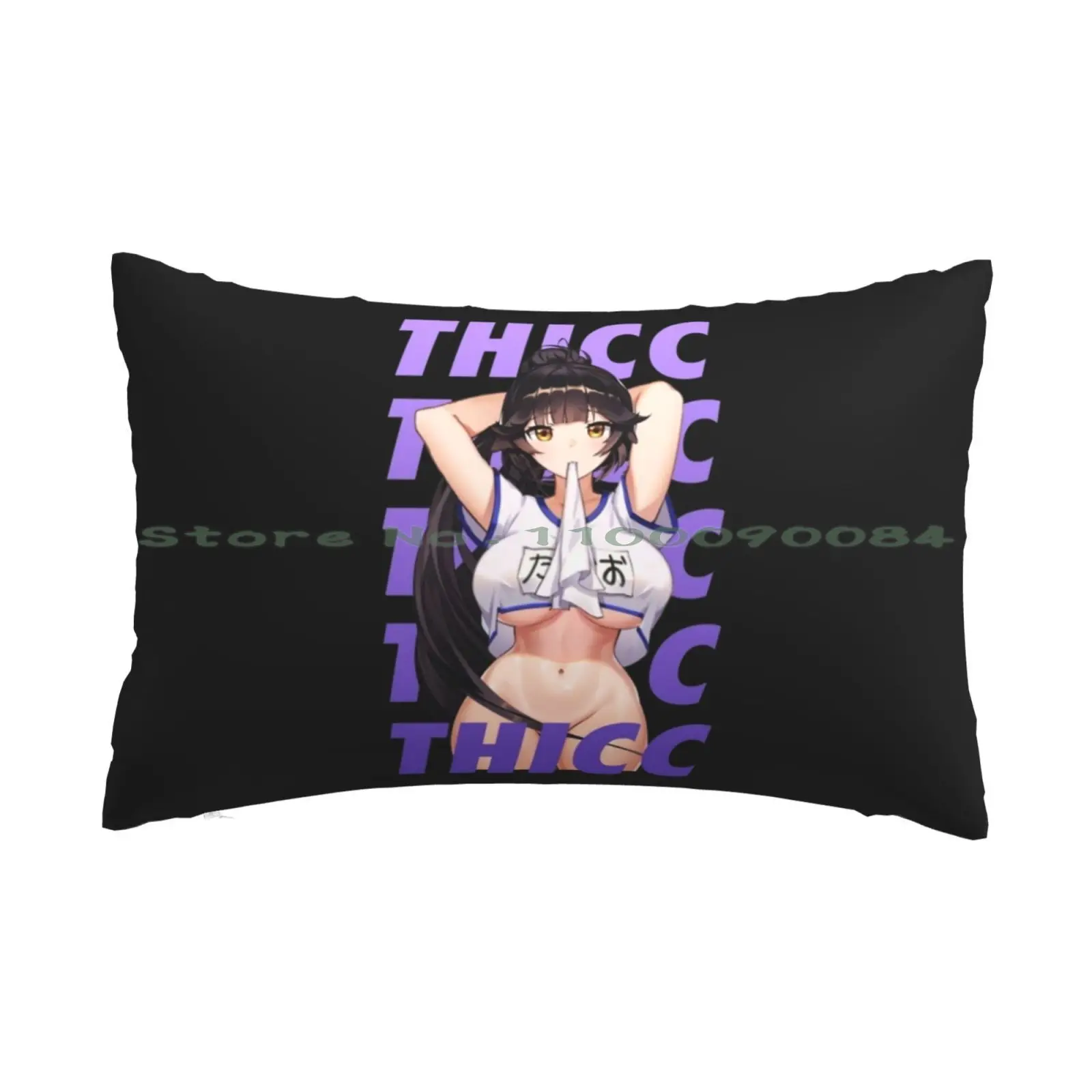 Ecchi Thicc Anime Girl Pillow Case 20x30 50*75 Sofa Bedroom Waifu Ecchi Manga Sexy Anime Kawaii Tits Boobs Erotic Lewd Japanese