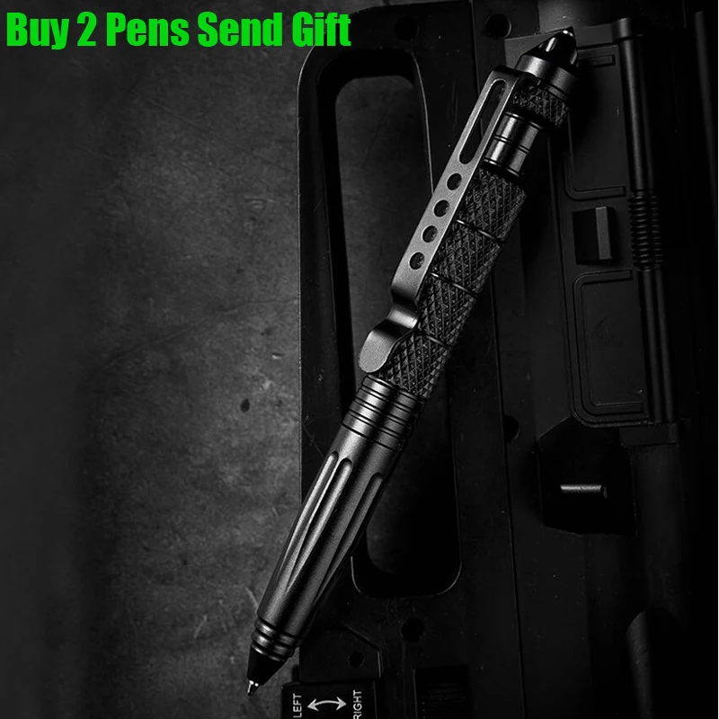 Hot Selling Self Defense Full Metal Ballpoint Pen Windows Break Protection Writing Pen Buy 2 Send Gift