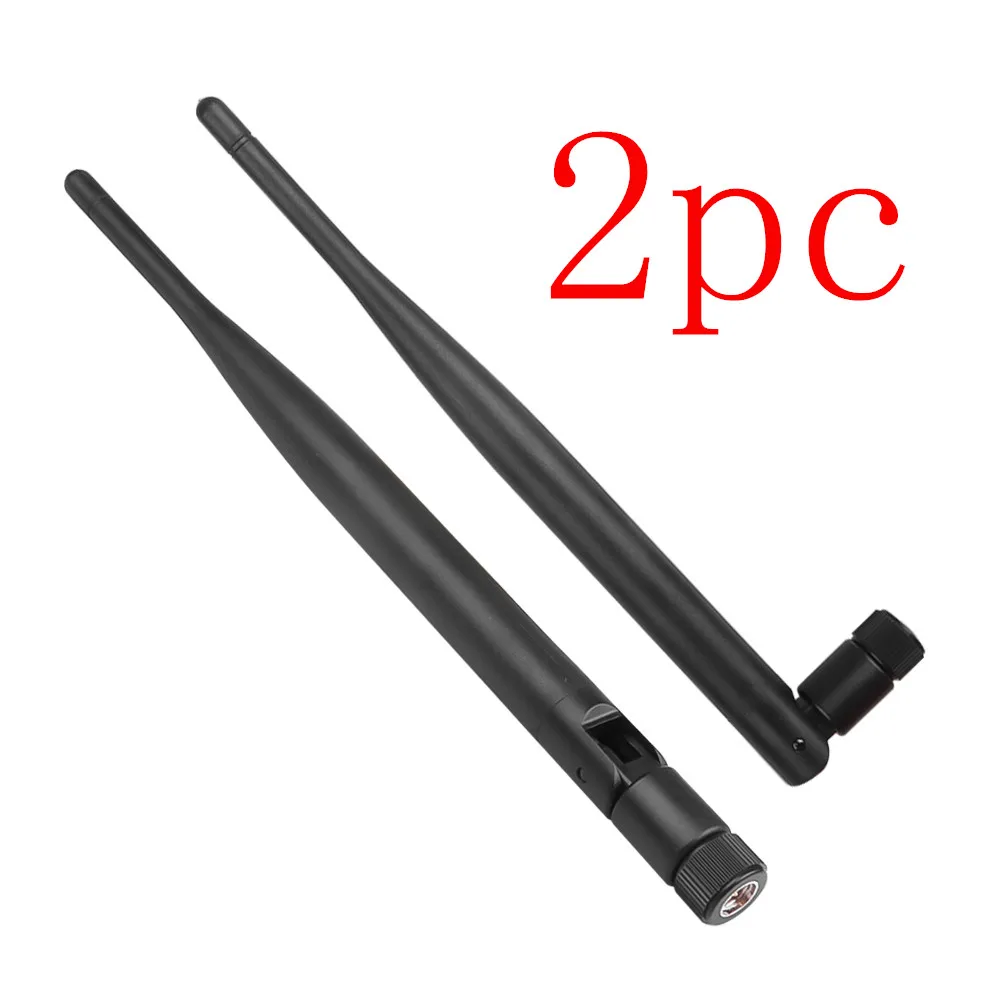 2PC 2.4 GHz WiFi Antenna 5dBi Aerial RP-SMA Male Wireless Router 2.4ghz Antenna wi fi Amplifier Booster For Router
