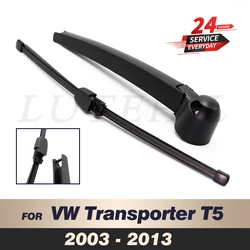 Limpiaparabrisas trasero de 16 pulgadas, juego de escobilla y brazo para VW Transporter T5, 2003-2013, 2004, 2005, 2006