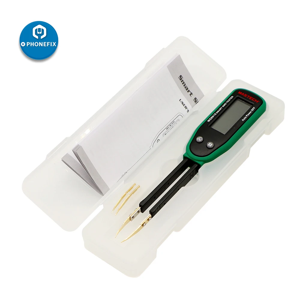 MASTECH MS8910 multimetro Auto Scan 3000 conta RC resistenza capacità Diode Meter Smart SMD Tester pinzette con Display LCD