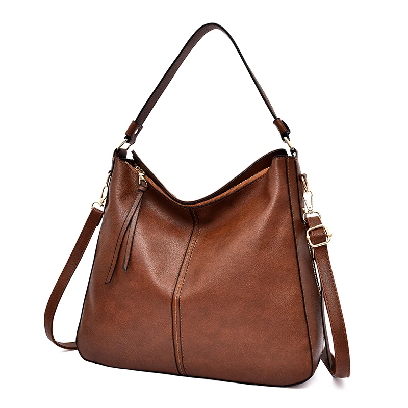 Solid  Leather Handbags Large Women Bag High Quality Casual Female Shoulder Bags Trunk Tote Ladies Messenger Bags  A555