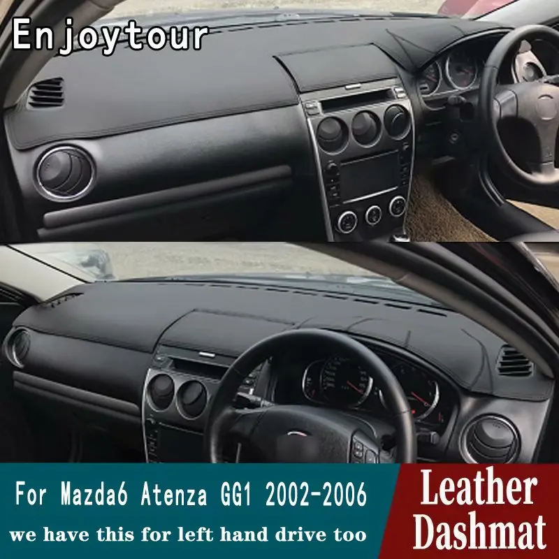 

Для Mazda 6 MPS Atenza 6 Mazdaspeed 2003-2008 Кожаный коврик для приборной панели, коврик для приборной панели, коврик для приборной панели, аксессуары для стайлинга автомобилей RHD