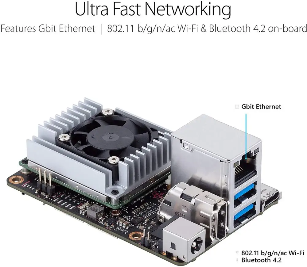 YouyeetooASUS-Carte de développement Tinker Edge T AI, NXP i.MX 8M, Google Edge, TPU, 4 hauts, optimisé pour TensorFlow Lite, 1GLPDDR4 + 8GeMMC