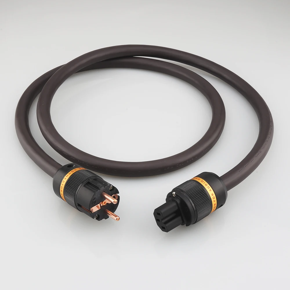 Viborg VP1606 High-End EU Power Cable Pure Copper Schuko to IEC Mains Extension EU Standard HIFI AC Cable