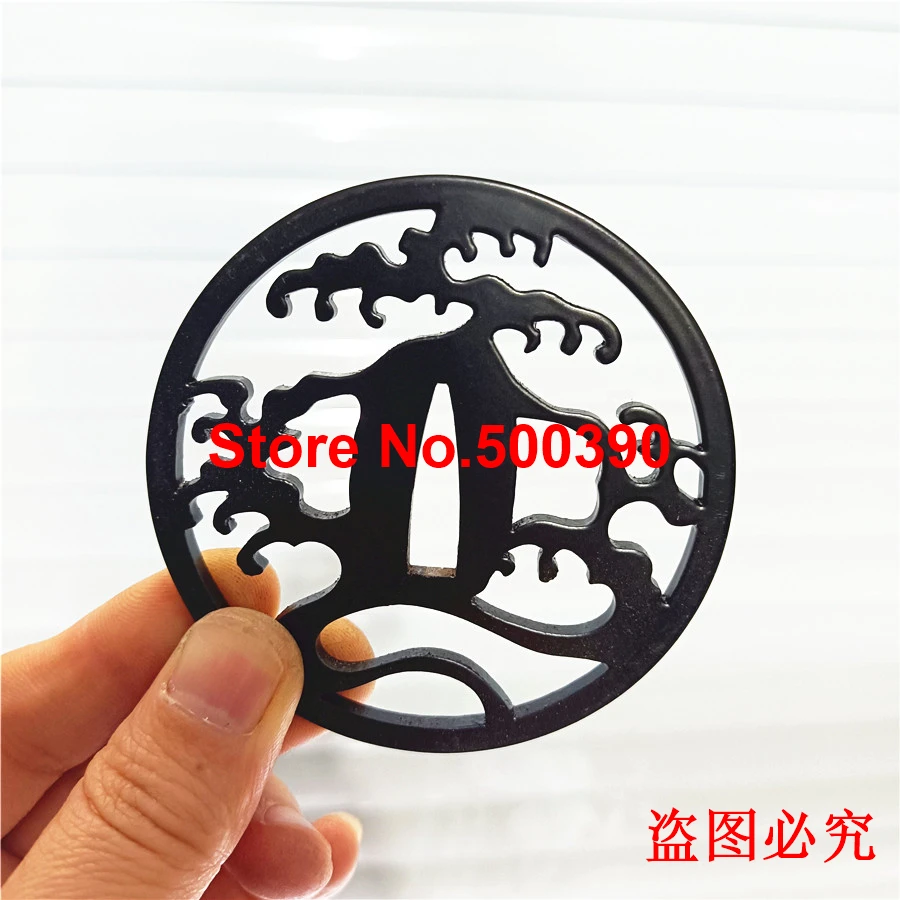 High Quality Iron Steel Guard Tsuba For Japanese Samurai Katana Sword Knife Guard Wakizashi Ninja Fittings