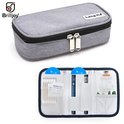 Saco de gelo médico refrigerado portátil, Alumínio Foil Ice Bag, Isolamento diabético Travel Cooler Box, Novo