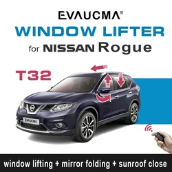 for Nissan Rogue T32 window close Lift and mirror folding system and sunroof close car accessories for Rogue window Closer
