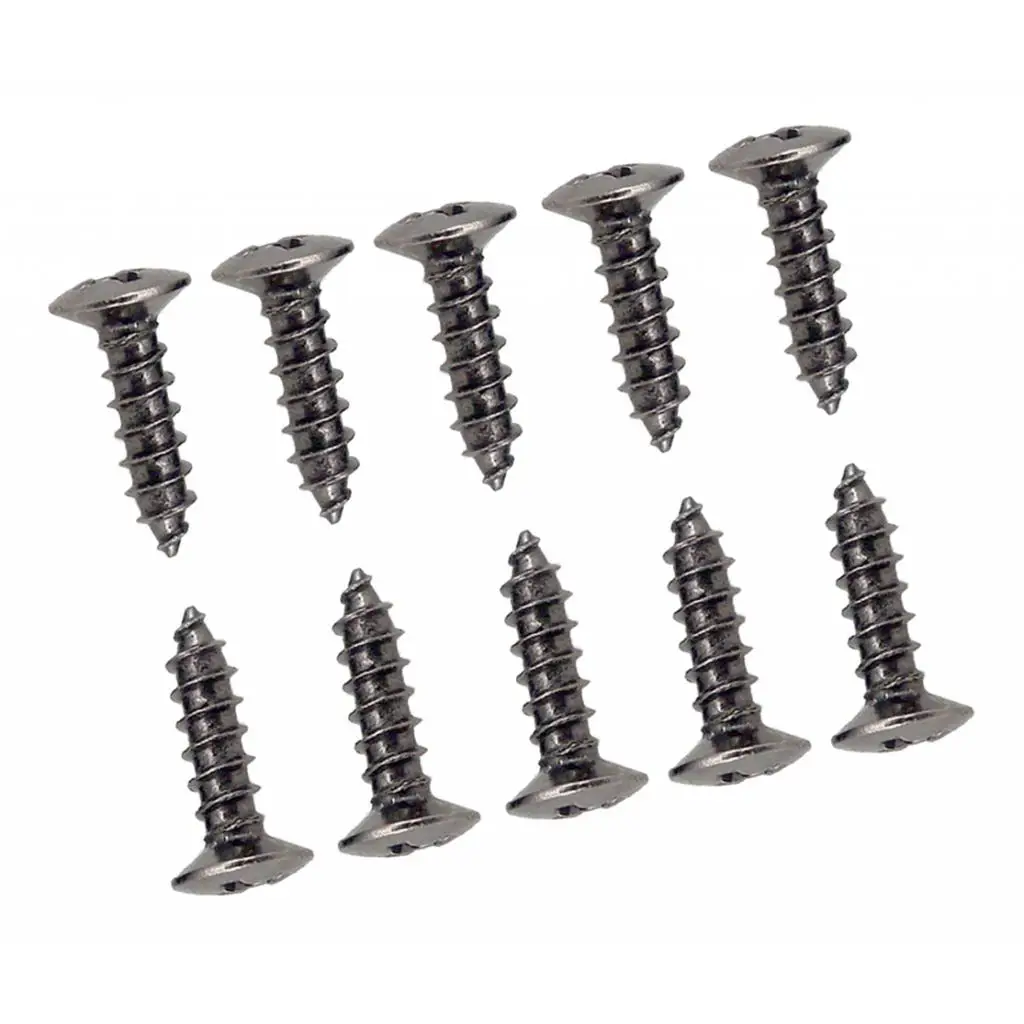 BLACK Guitar Pickguard Scratchplate Mounting Screws - Package of 50pcs, 3mm