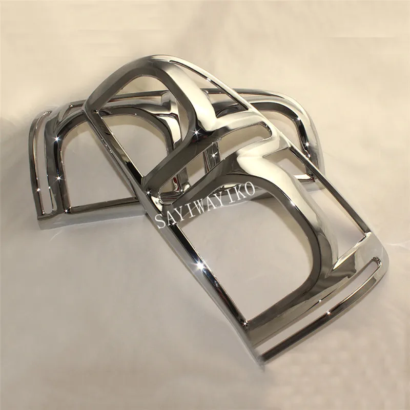 CHROME STYLING REAR LIGHTS COVER TAIL light  COVER CHORMED TRIMS COVER FOR TOYOTA HILUX VIGO 2012 CAR REAR LAMP COVER