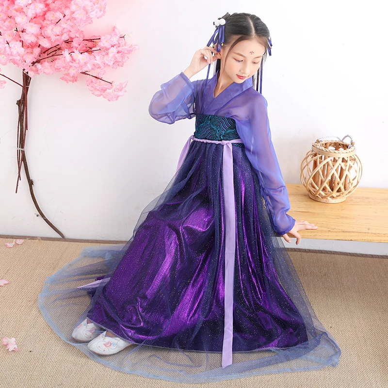 

Girls Woman Stage Dance Dress Chinese Traditional Costumes New Year Adult Tang Suit Performance Hanfu Female Cheongsam Cosplay