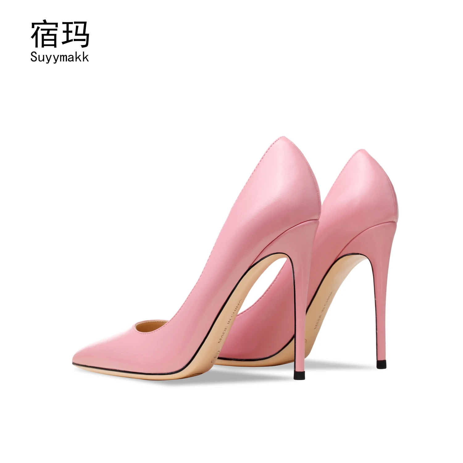 shoes woman 2024 trend Real Leather Pink Women\'s High Heels Shoes Spring Luxury Pointed Toe Classics Pumps Sexy Wedding Shoes