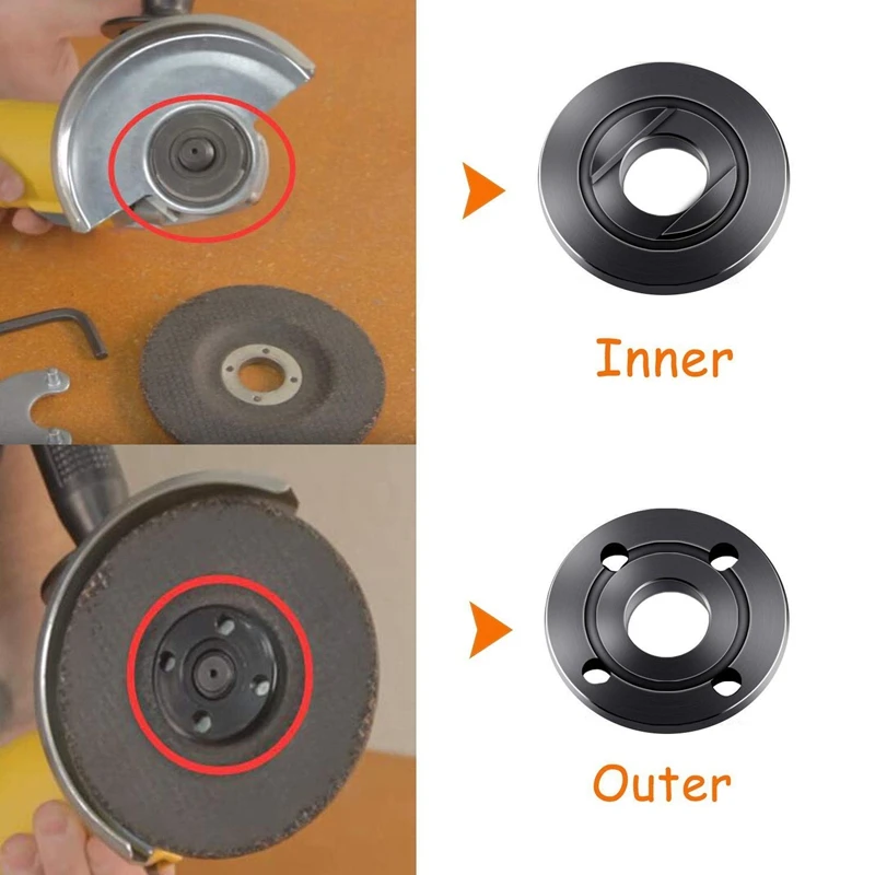 Imagem -04 - Porca de Flange com Pacotes de Reposição para Dewalt Ryobi Makita 200914 20052011 9005bz 9015b Porca de Reposição