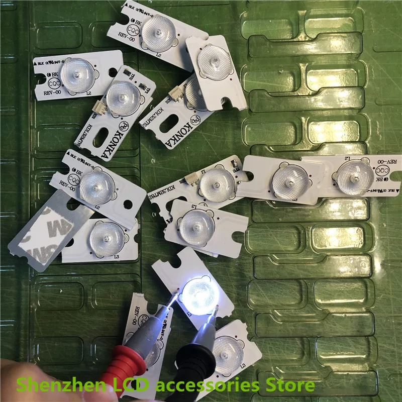 30PCS 100%NEW high quality 6V SMD Lamp Beads with Optical Lens Fliter for Konka 32-65 inch LED TV Repair  KDL48SS618U 35018539